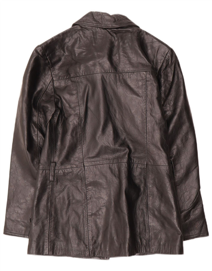 DALLAS Jachetă de piele cu fermoar pentru femei IT 44 Medium Black Leather