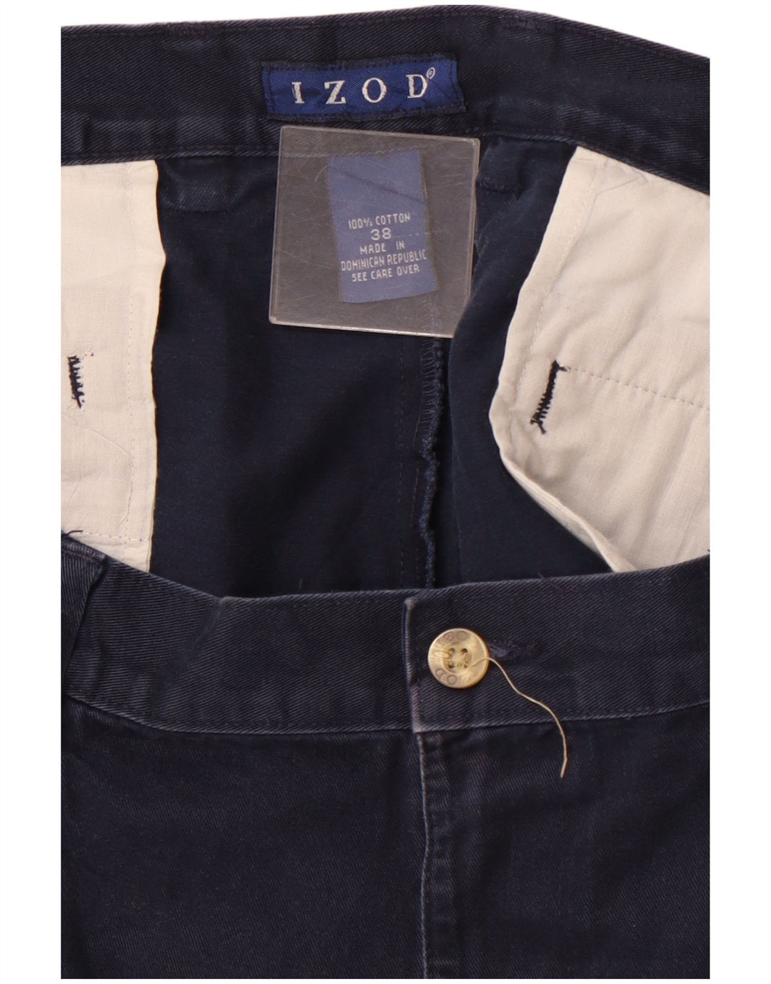 Pantaloni scurți chino pentru bărbați IZOD W38 XL, bleumarin, bumbac