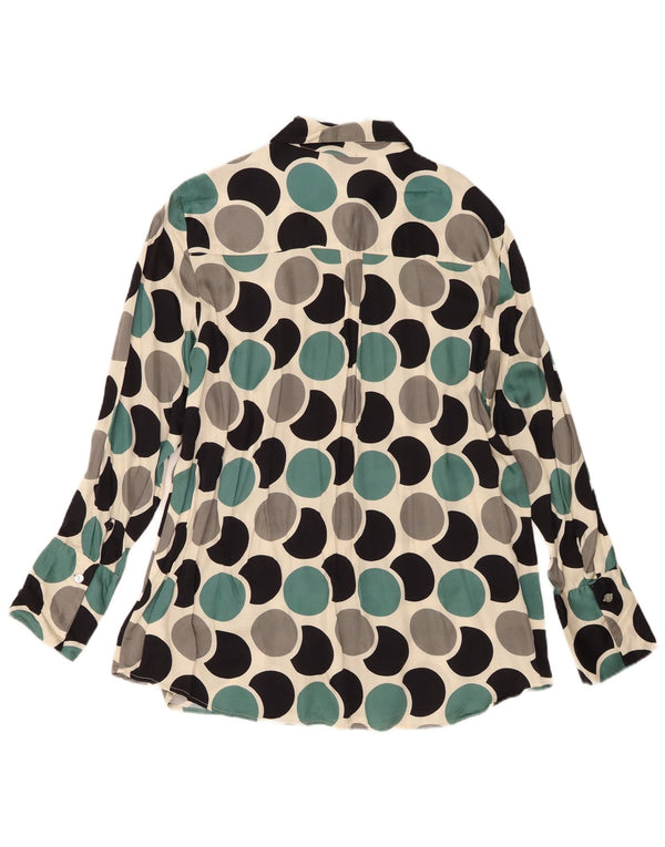 Bluză Cămașă Vintage Femei IT 48 XL Multicolor Geometric