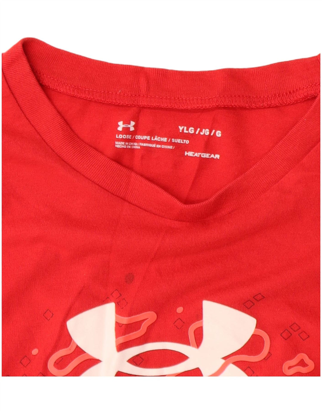 UNDER ARMOUR Băieți Heat Gear Tricou grafic Top 11-12 ani mare roșu