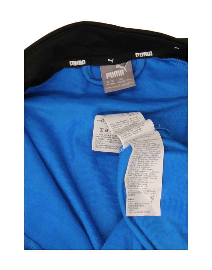 Jachetă de trening cu grafică Puma pentru băieți 15-16 ani, albastru, color block