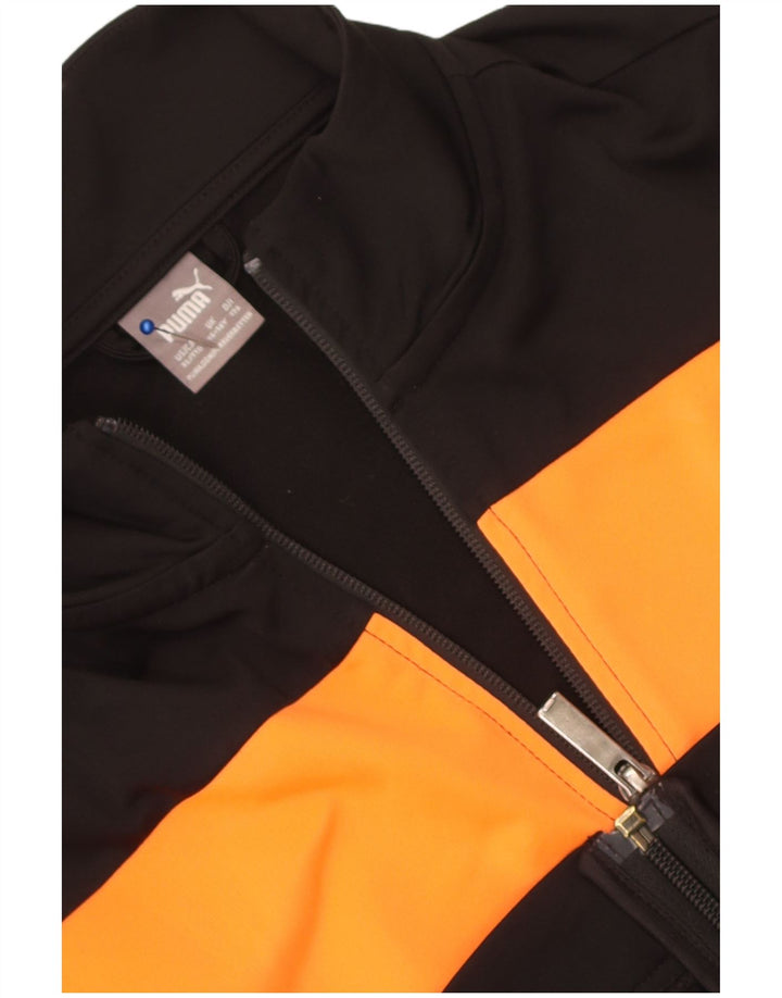 Jachetă de trening Puma pentru băieți 15-16 ani, negru, color block