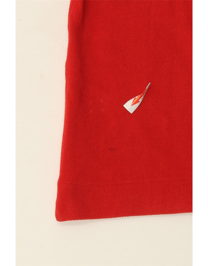 Tricou polo Lacoste pentru bărbați, mărimea 4, bumbac roșu mediu