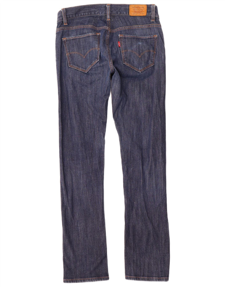 Blugi drepti înclinați pentru femei Levi's US 4 Small W27 L30 Bumbac albastru