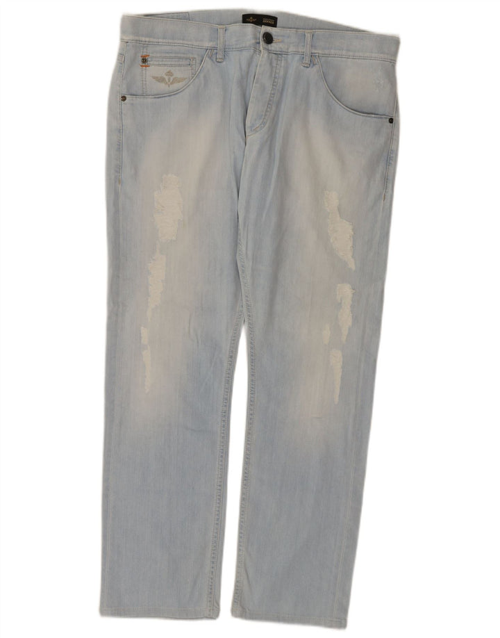 Dekker Blugi Distressed drepte pentru femei W36 L29 Bumbac albastru
