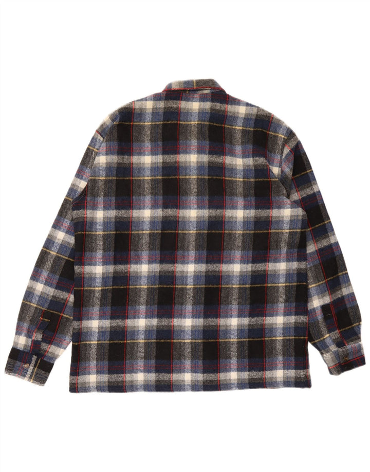 Cămașă Vintage pentru bărbați din flanel Mărimea 43, mare, multicoloră, carouri
