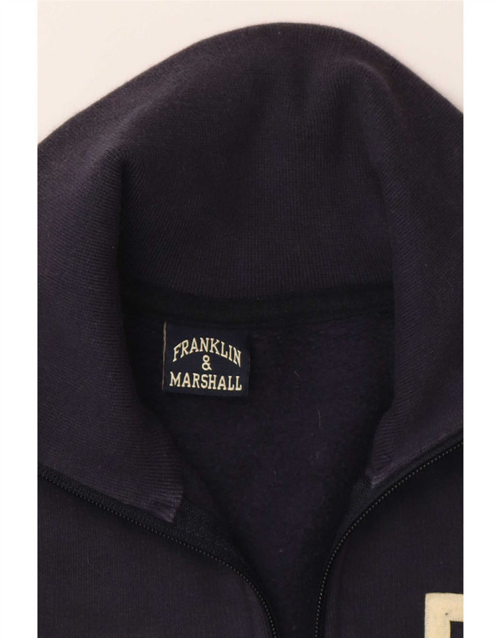 Jachetă de trening pentru bărbați Franklin & Marshall, albastru mediu, color block