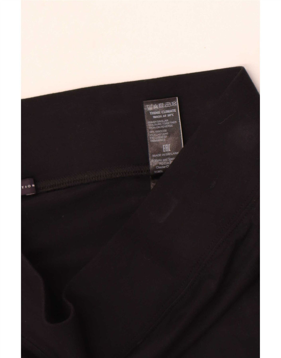 Leggings pentru femei Marks & Spencer UK 14 mare, negru, viscoză