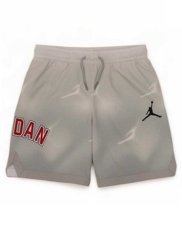 Pantaloni scurți sport grafic pentru băieți Jordan 10-11 ani poliester mediu gri