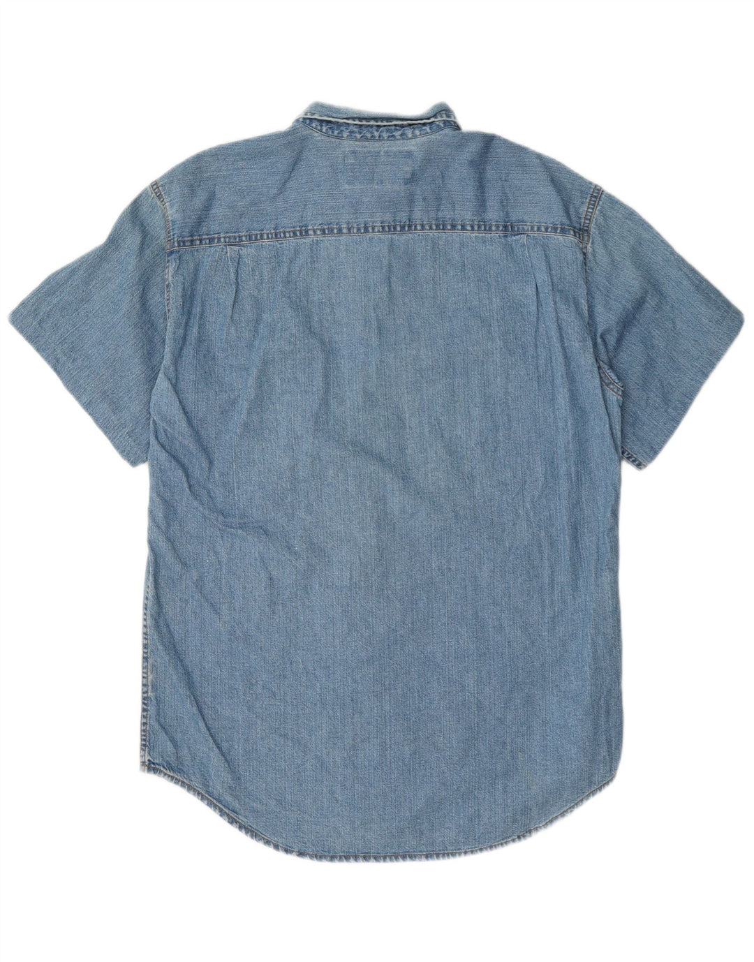 Cămașă de blugi cu mânecă scurtă pentru bărbați Levi's, bumbac albastru mediu