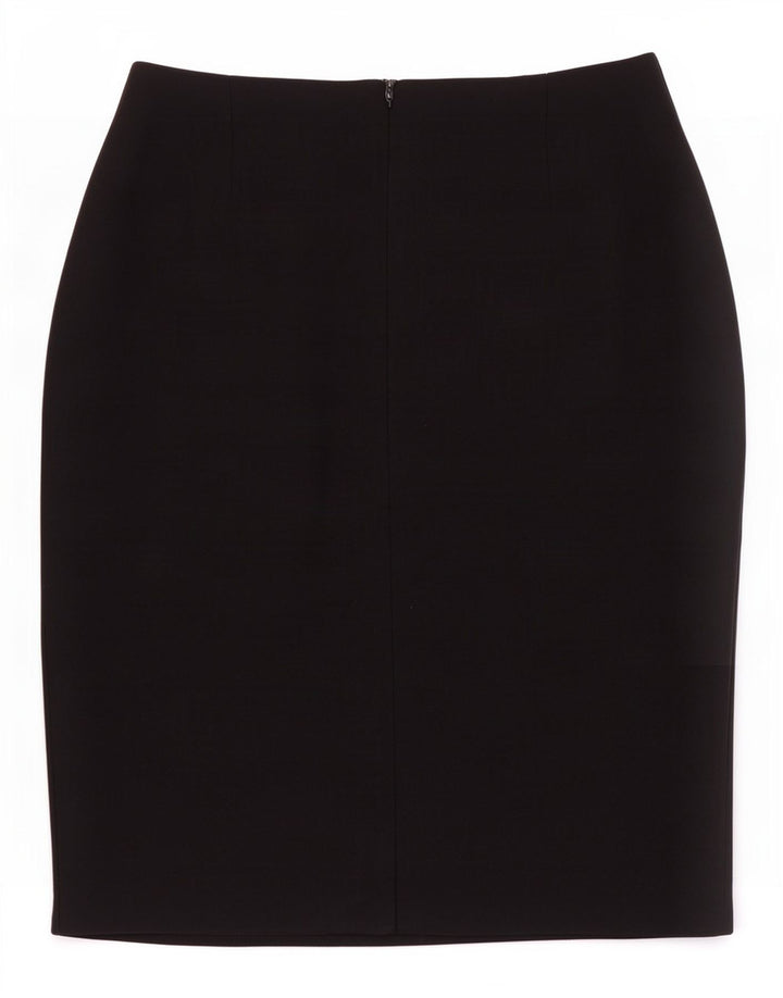 Fusta creion pentru femei Marks & Spencer UK 14 Medium W28 Viscoza neagra