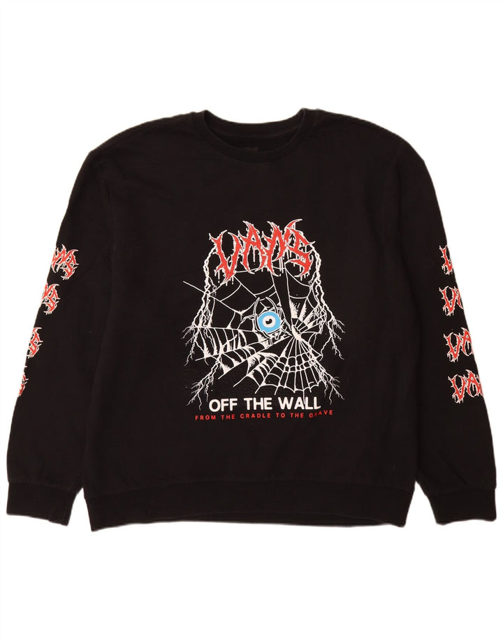 Hanorac relaxat pentru bărbați Vans Jumper XL bumbac negru