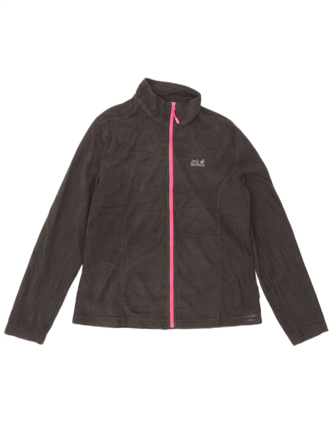 Jachetă fleece Jack Wolfskin pentru femei Marea Britanie 14/16 Poliester negru mare