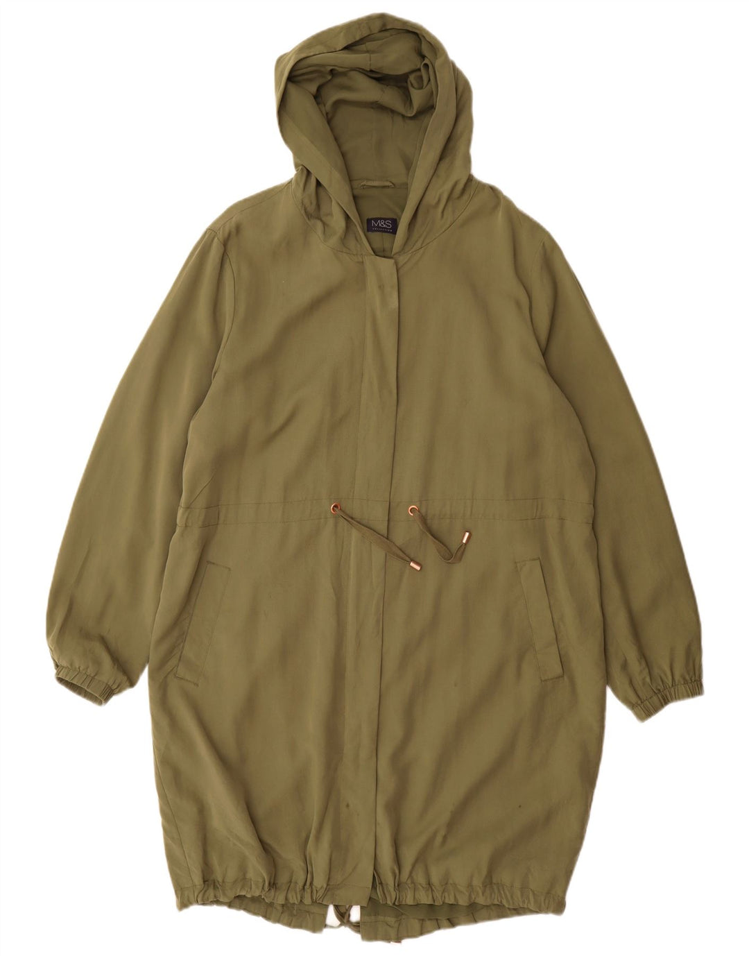 Jachetă parka cu glugă pentru femei Marks & Spencer UK 16, mare, kaki, poliester