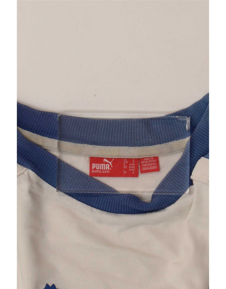 Tricou cu mânecă lungă Puma pentru bărbați, alb, color block