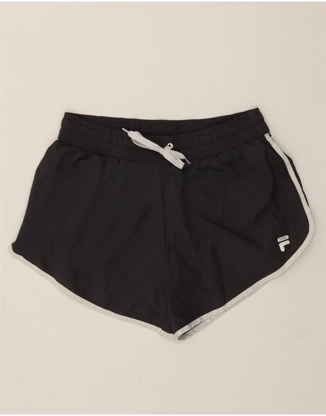 Pantaloni scurti sport Fila pentru femei UK 14 Medium Black Poliester