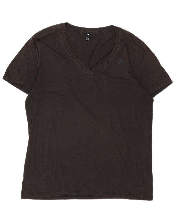 Tricou G-STAR pentru bărbați Top mare din bumbac negru