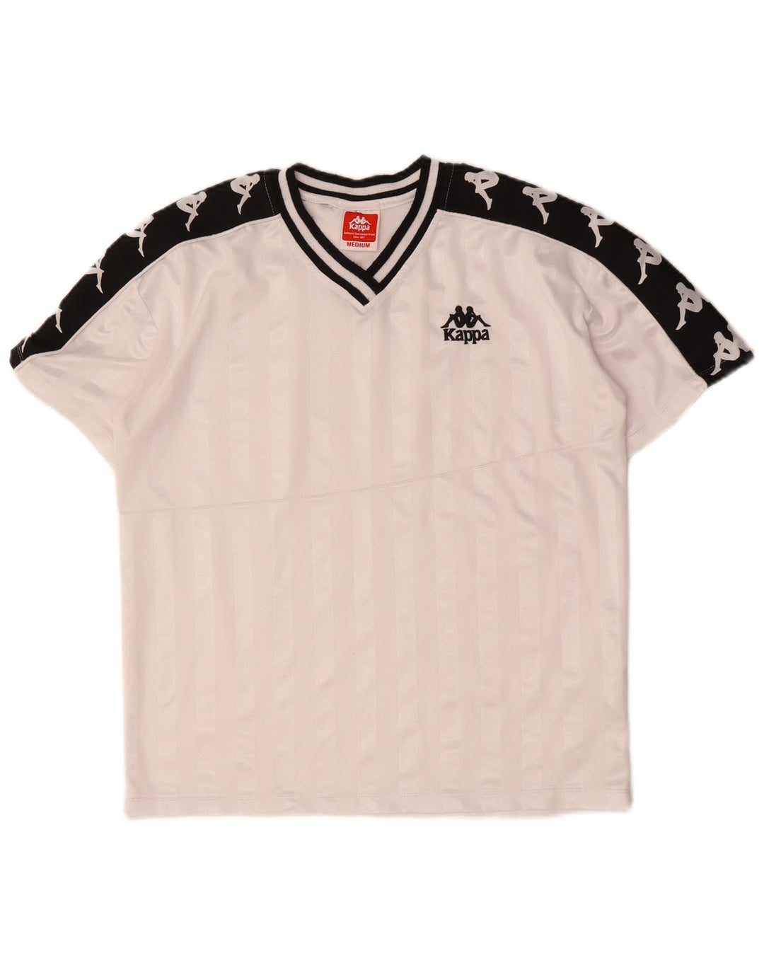 Tricou grafic KAPPA pentru bărbați Top mediu alb poliester color bloc