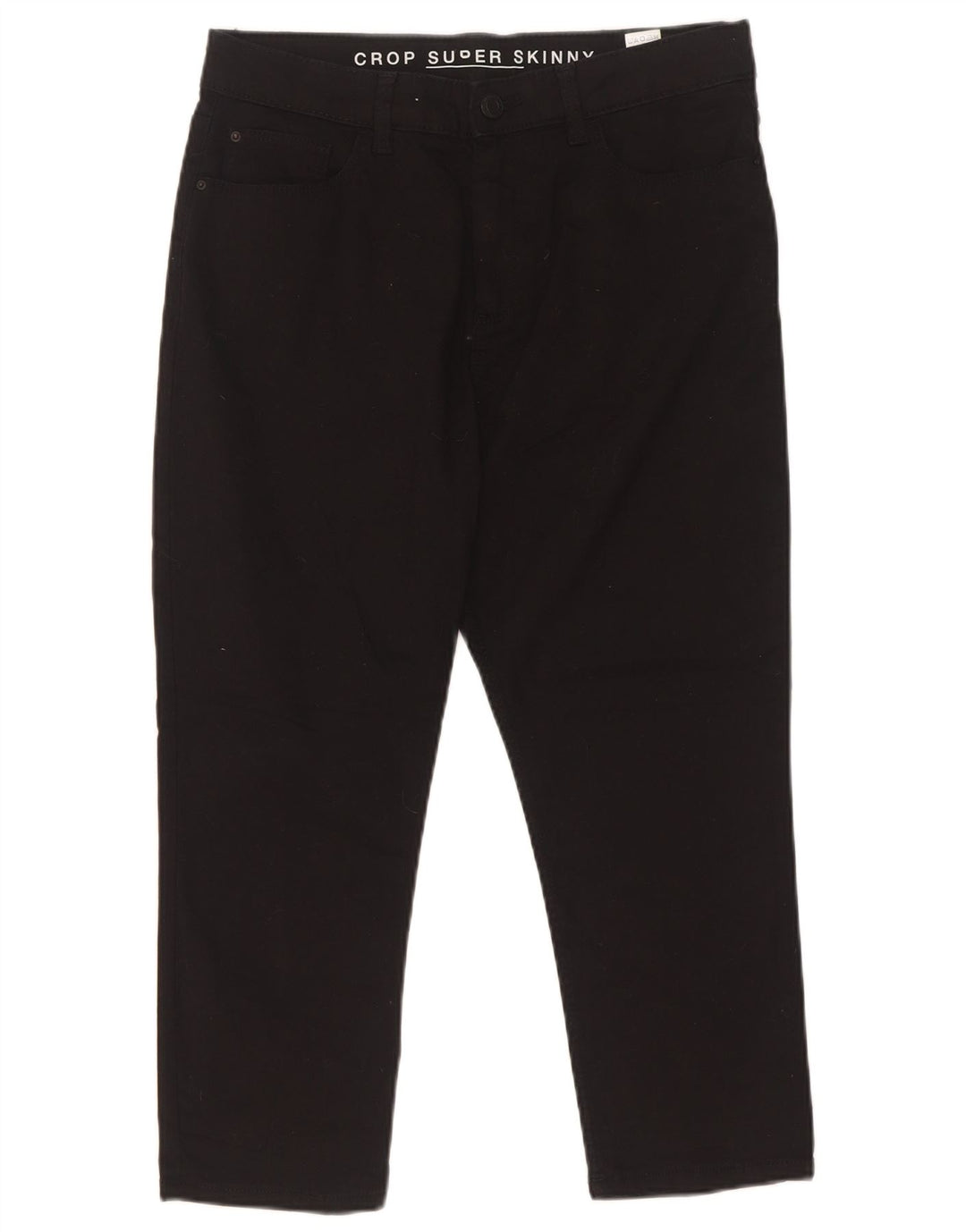 Pantaloni tăiați pentru femei Marks & Spencer UK 12 Medium W30 L22 Negru