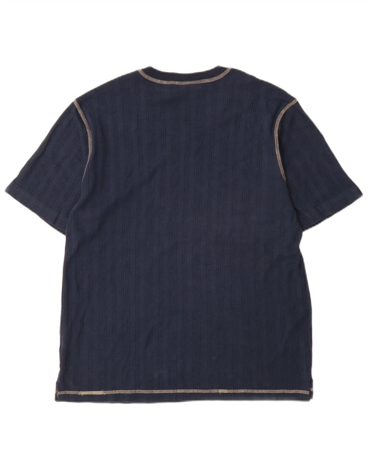Tricou pentru bărbați Tommy Hilfiger Top mediu din bumbac bleumarin