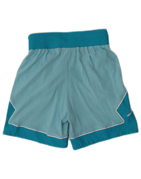 Pantaloni scurți sport Jordan, cu tăiere lejeră, pentru femei UK 6 XS, albastru, bumbac color bloc