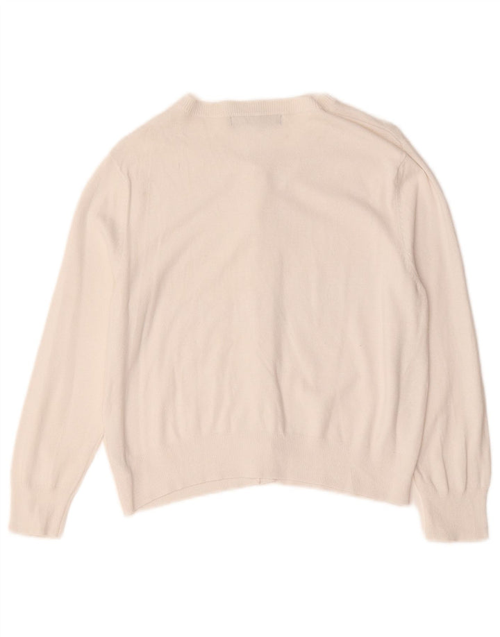 Marks & Spencer Pulover cardigan cu mâneci 3/4 pentru femei UK 12 Medium White