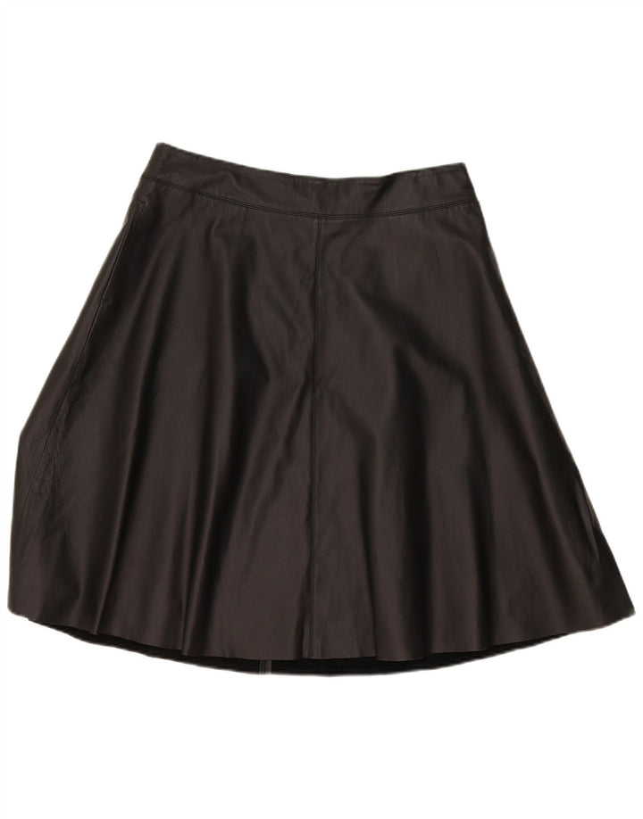 Definiții Fusta de piele pentru femei UK 14 Large W34 Black