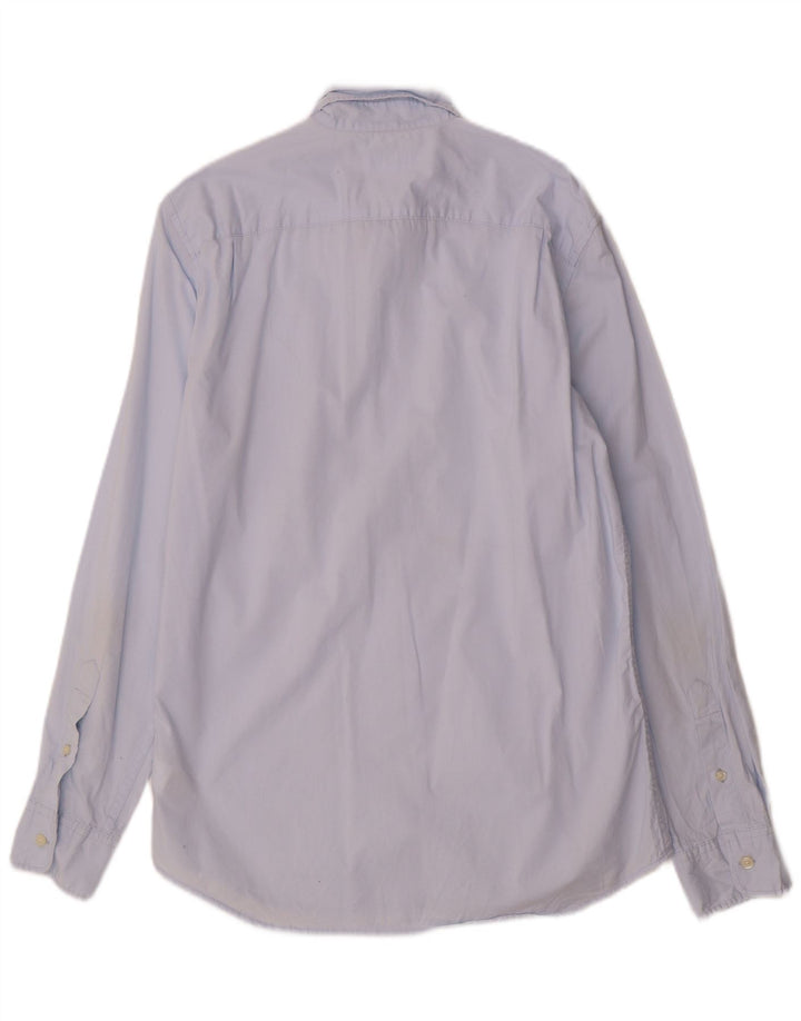 Cămașă pentru bărbați Gap Slim Fit Bumbac albastru mediu