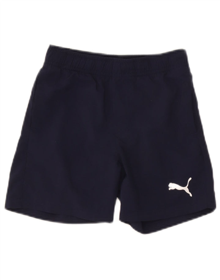 Pantaloni scurti sport Puma baieti 7-8 ani bleumarin poliester