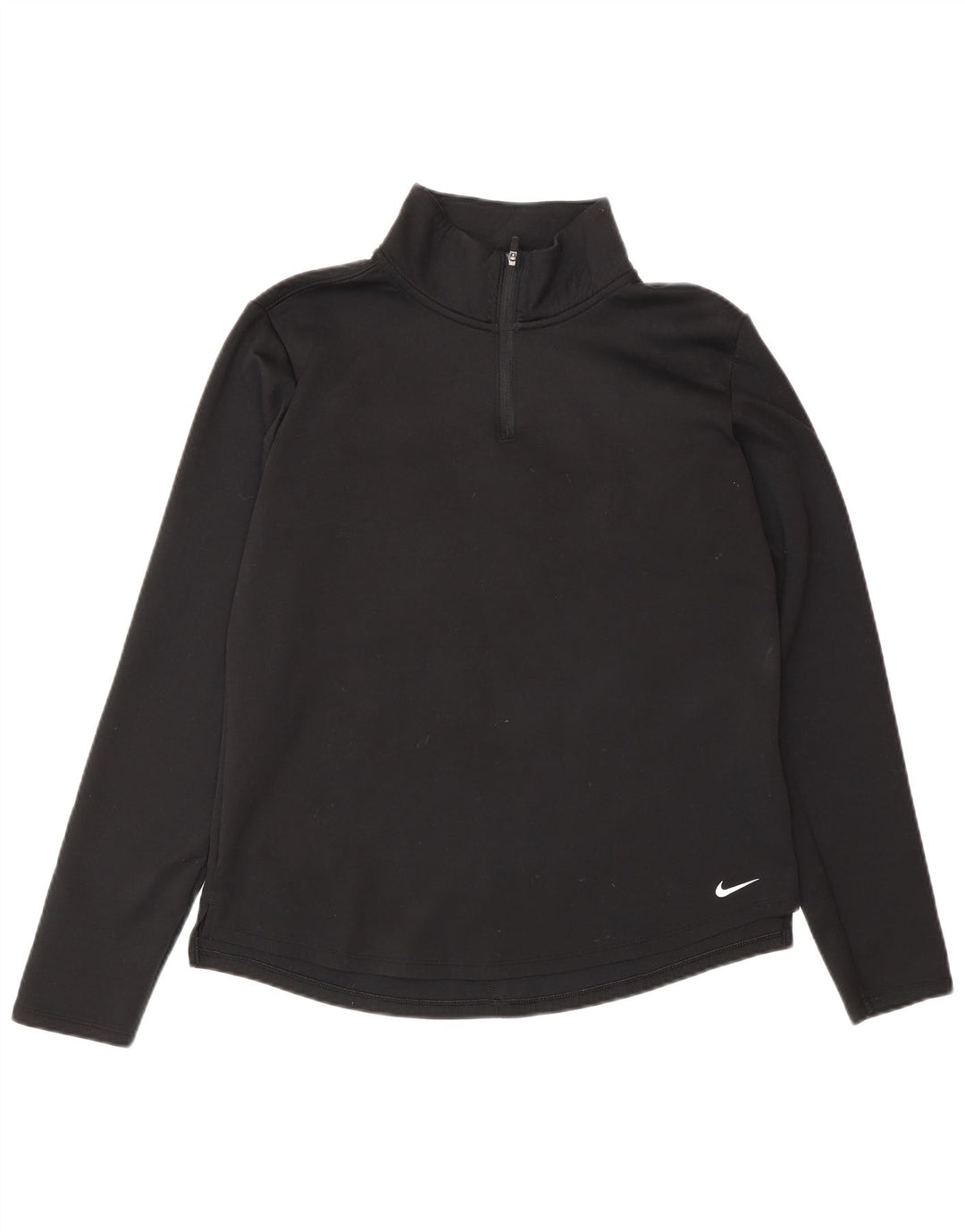 Top de trening Nike Therma-Fit, cu fermoar și gât, pentru femei UK 14 Medium Negru