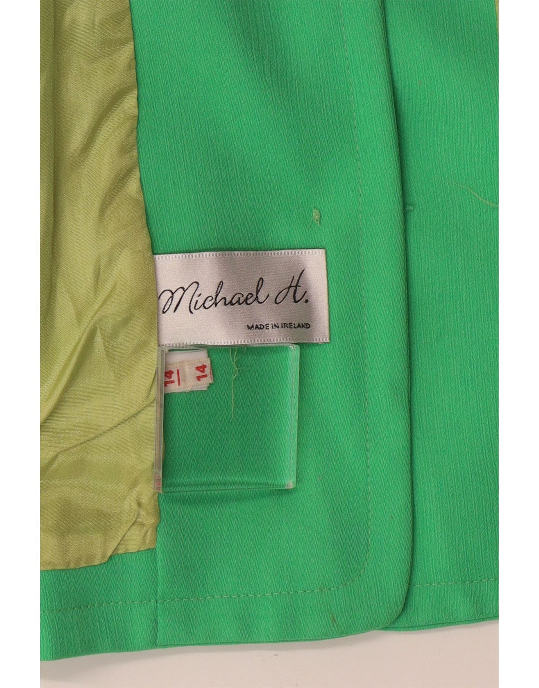 Michael H. Sacou blazer pentru femei cu 5 nasturi UK 14 Medium Green Classic
