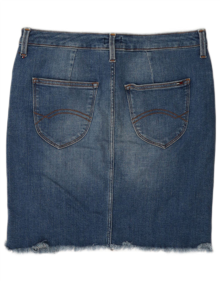 Fusta mini denim Tommy Hilfiger pentru femei, mediu W28, bumbac albastru