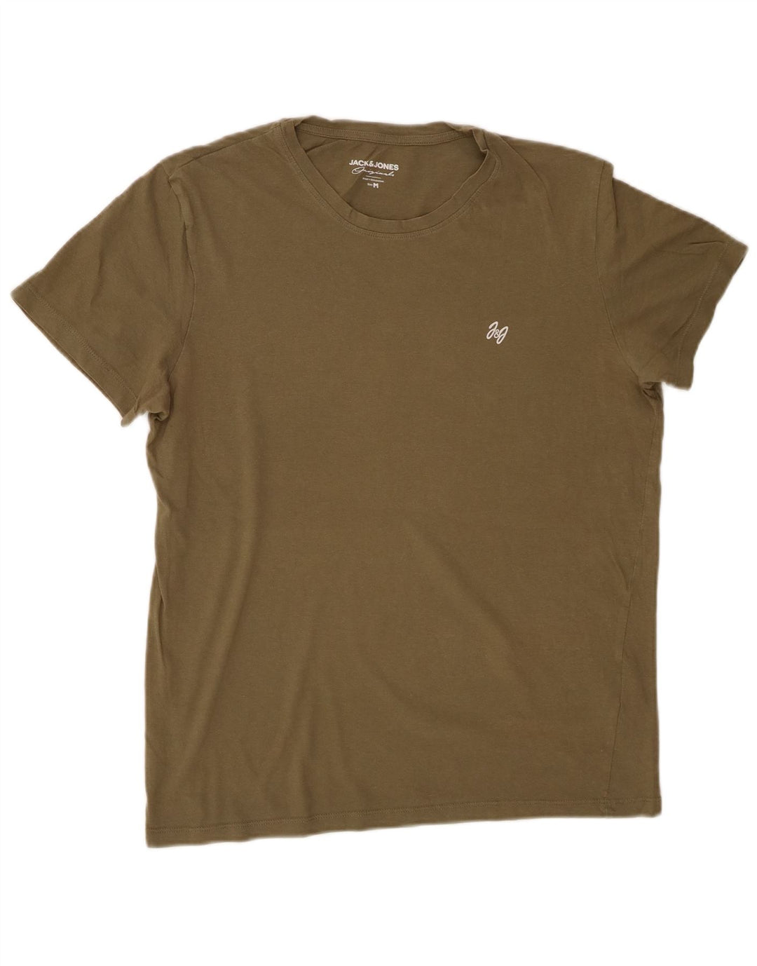JACK & JONES Tricou Bărbați Top Mediu Kaki Bumbac