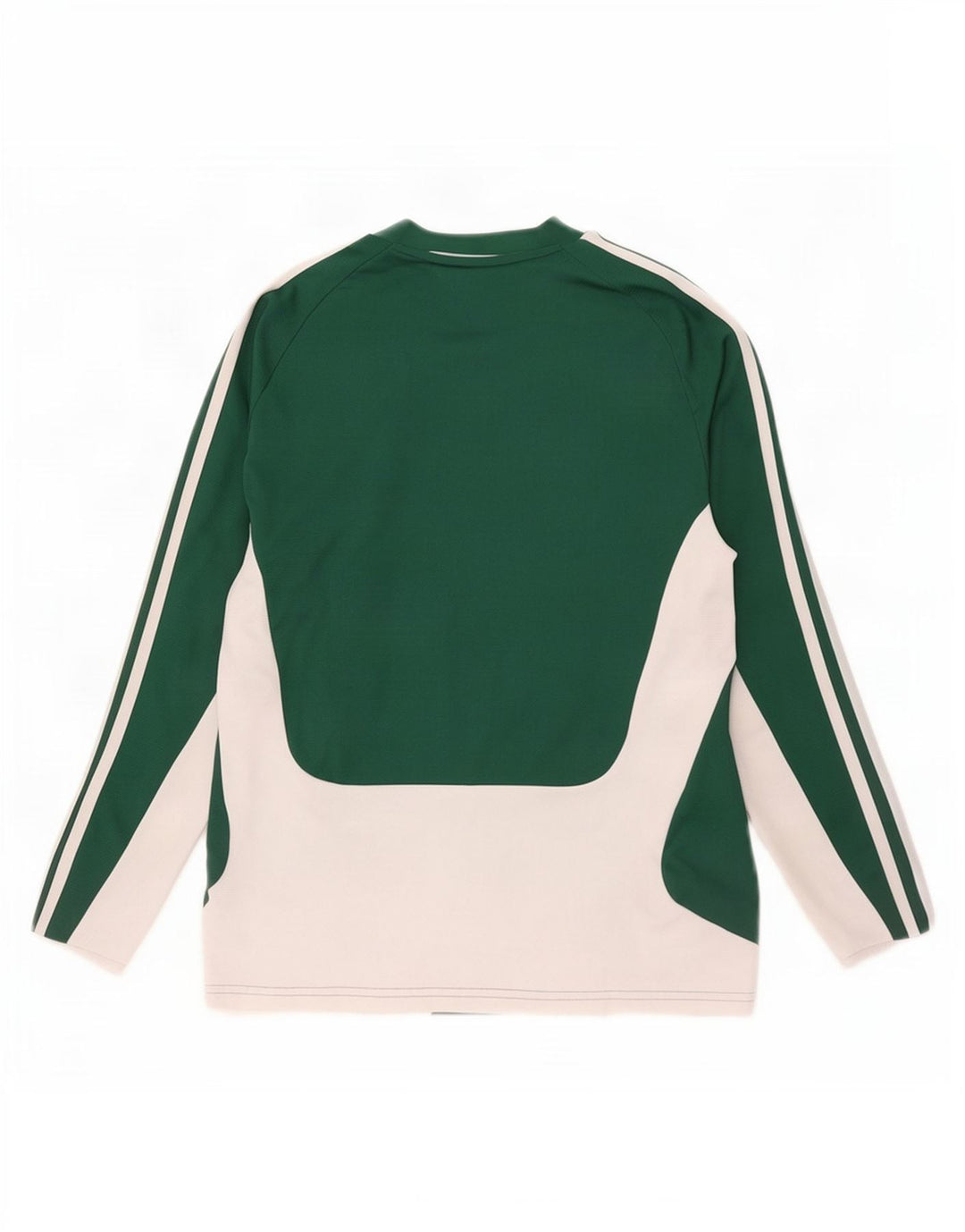 Adidas Climalite Top cu mânecă lungă pentru bărbați, verde mic, poliester color bloc
