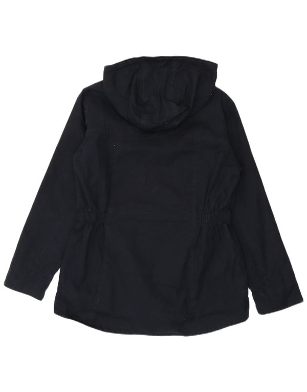 Jachetă de ploaie cu glugă pentru femei Schoffel UK 16 mare, albastru bleumarin, bumbac