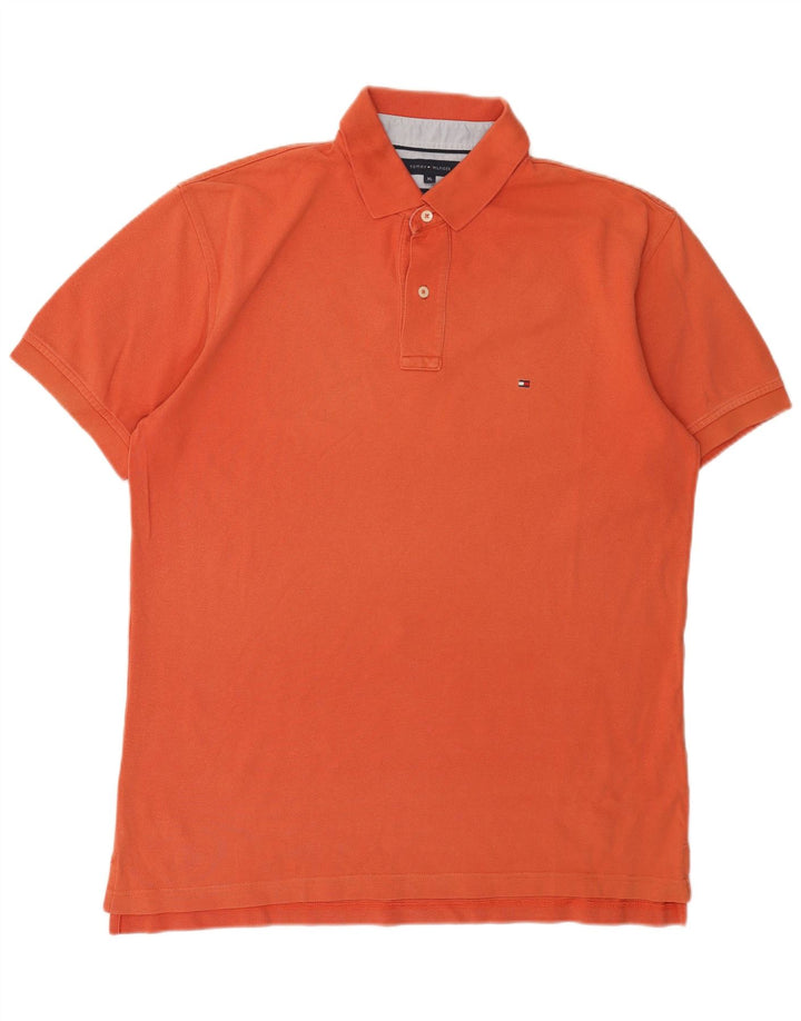 TOMMY HILFIGER Tricou polo pentru bărbați XL bumbac portocaliu