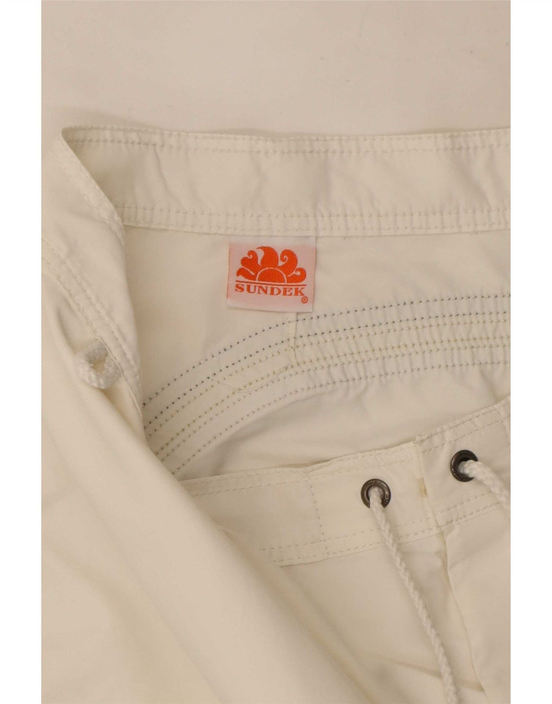 Sundek Pantaloni scurți de înot pentru bărbați, mari, albi