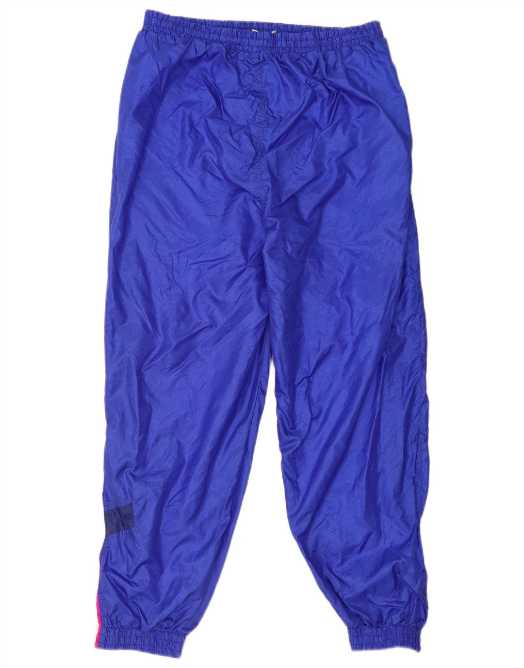 Pantaloni de trening pentru bărbați vintage Joggeri mari, albastru, poliamidă color bloc
