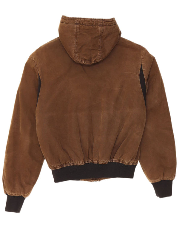 Jachetă bomber cu glugă pentru bărbați Refrigiwear UK 38 Medium Khaki Colorblock Bumbac