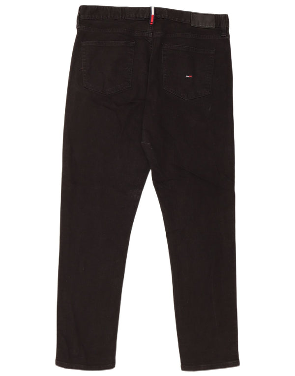 Blugi slim pentru bărbați Tommy Hilfiger W34 L32 negri
