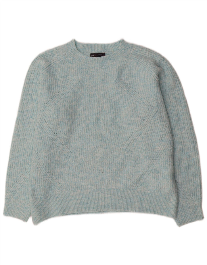Marks & Spencer Pulover supradimensionat cu gât de barcă pentru femei UK 14 Medium Blue