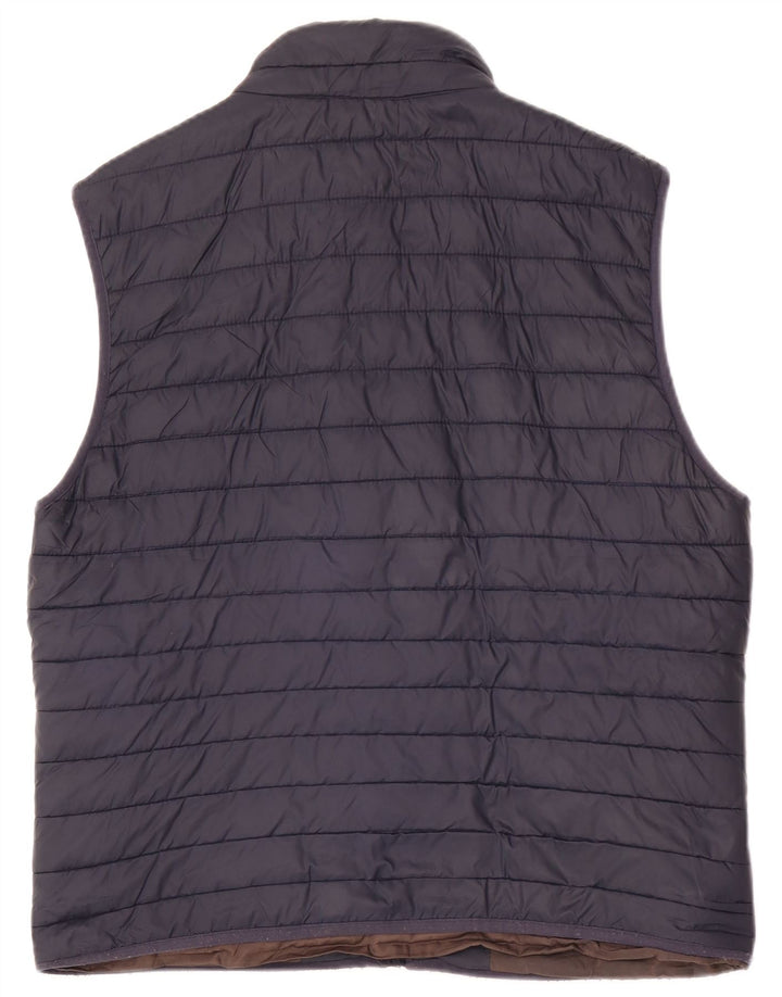 Gilet căptușit pentru bărbați Zara UK 40 mare, albastru, poliester