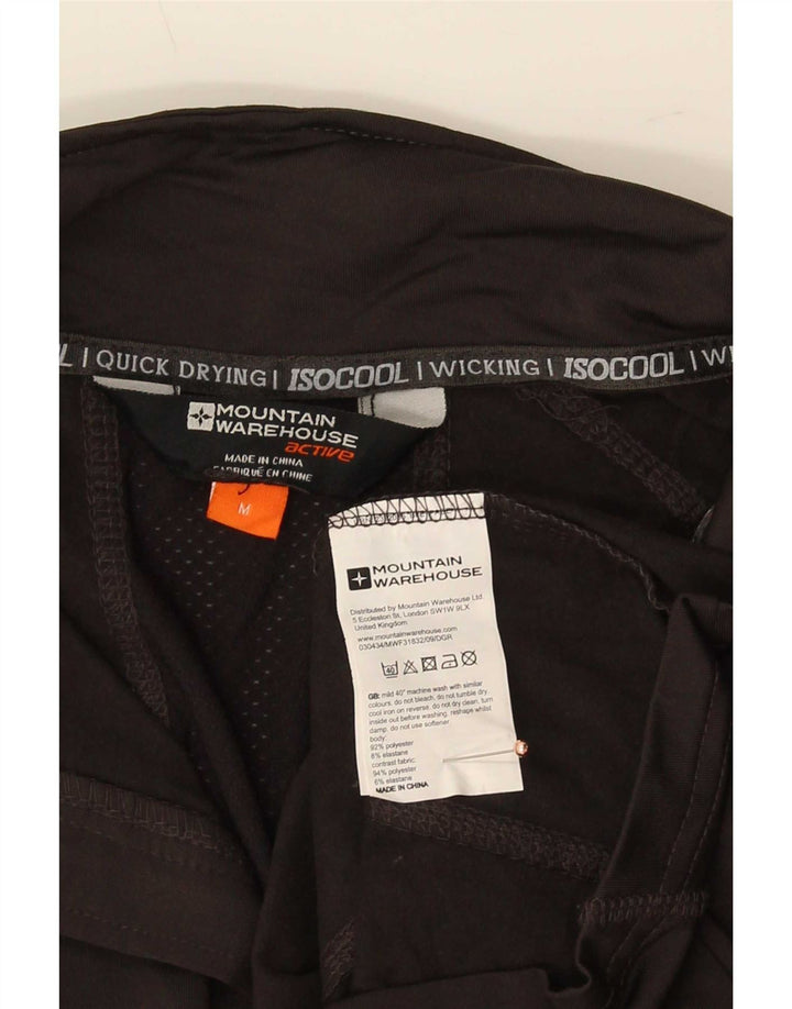 Mountain Warehouse pentru bărbați IsoCool cu fermoar, top cu mânecă lungă, gri mediu