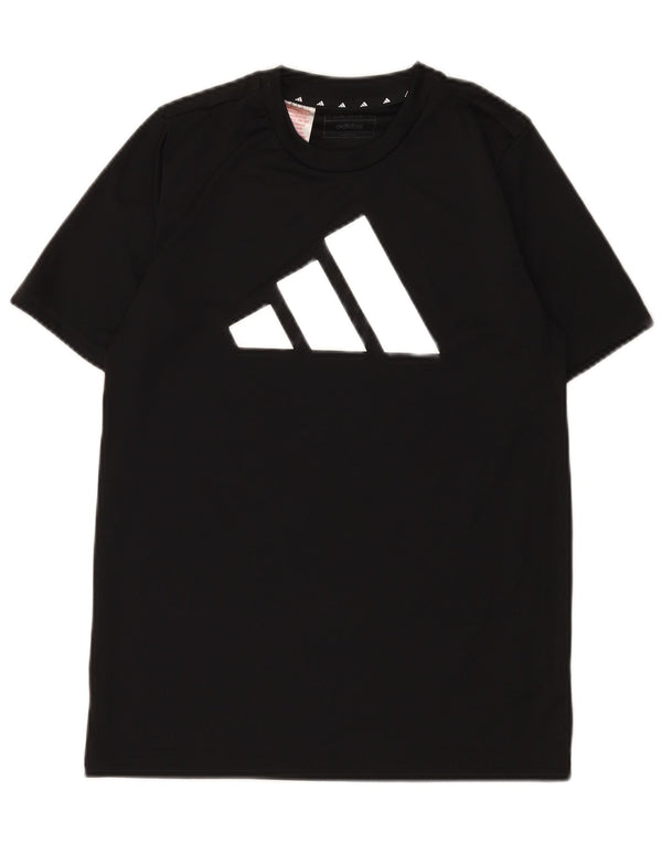 Tricou cu grafic Aeroready Adidas pentru băieți Top 13-14 ani poliester negru