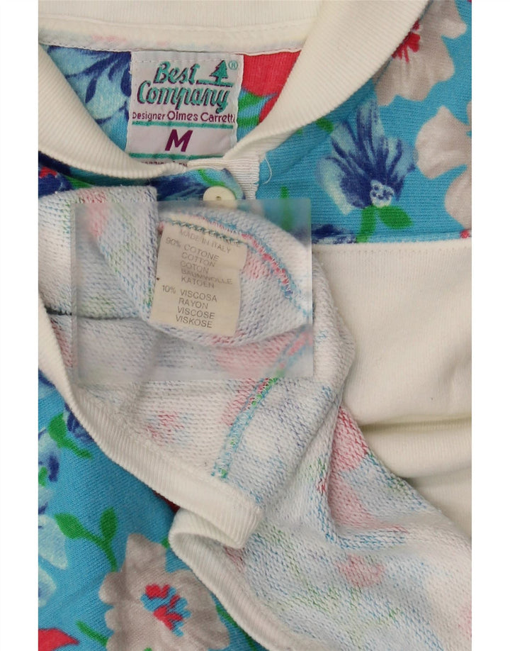 Top cu mâneci 1/2 pentru femei Best Company UK 14 Medium Blue Floral
