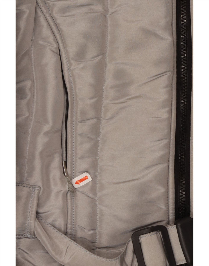 REFRIGWEAR Bomber Cruz cu glugă pentru femei UK 14 Poliester argintiu mare