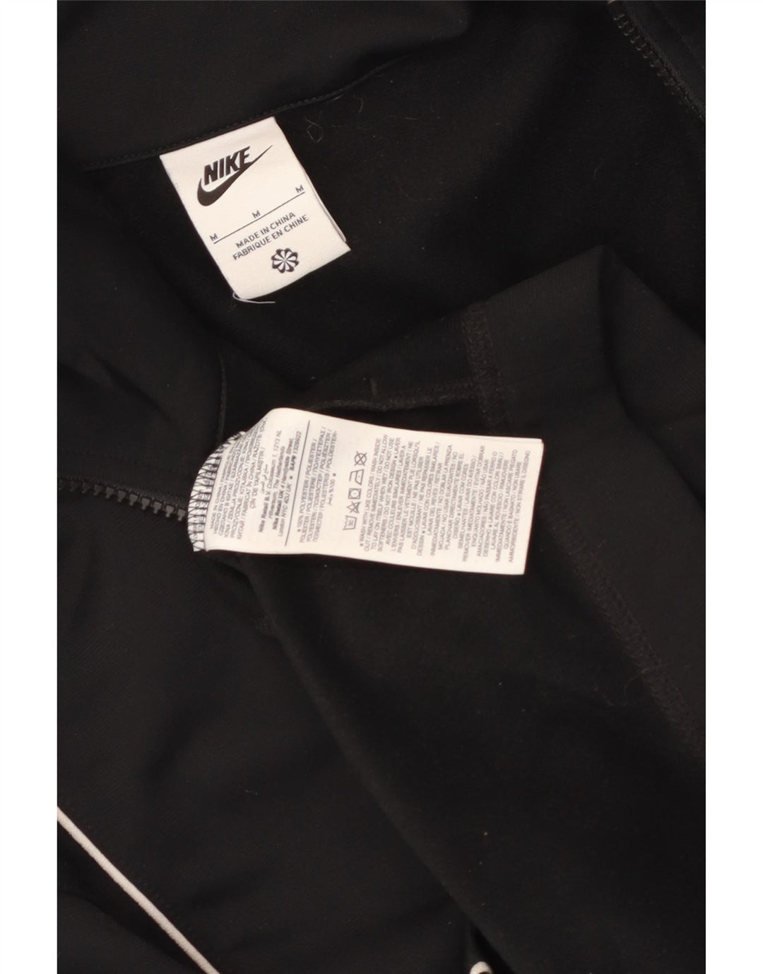 Jachetă de top pentru trening Nike pentru femei UK 14 Poliester mediu negru