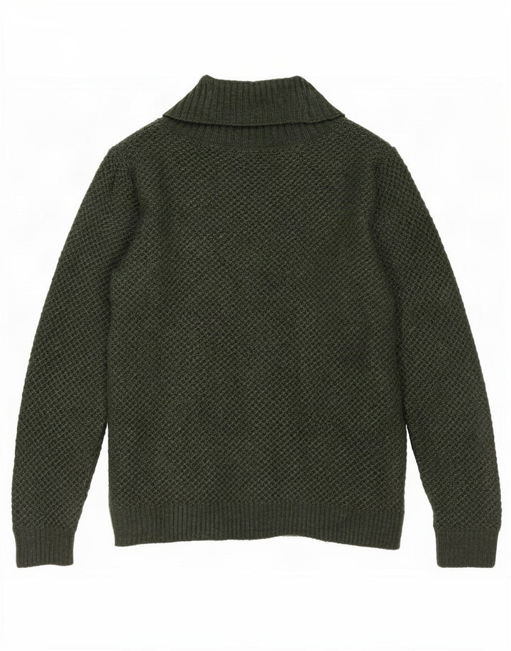 Pulover pentru bărbați Marks & Spencer, cu decolteu în V, mic, verde, acrilic