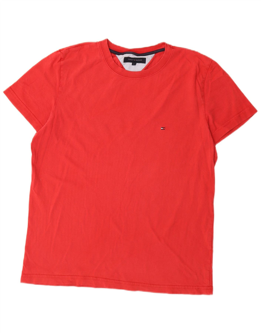 Tricou Tommy Hilfiger pentru bărbați Top mare bumbac roșu