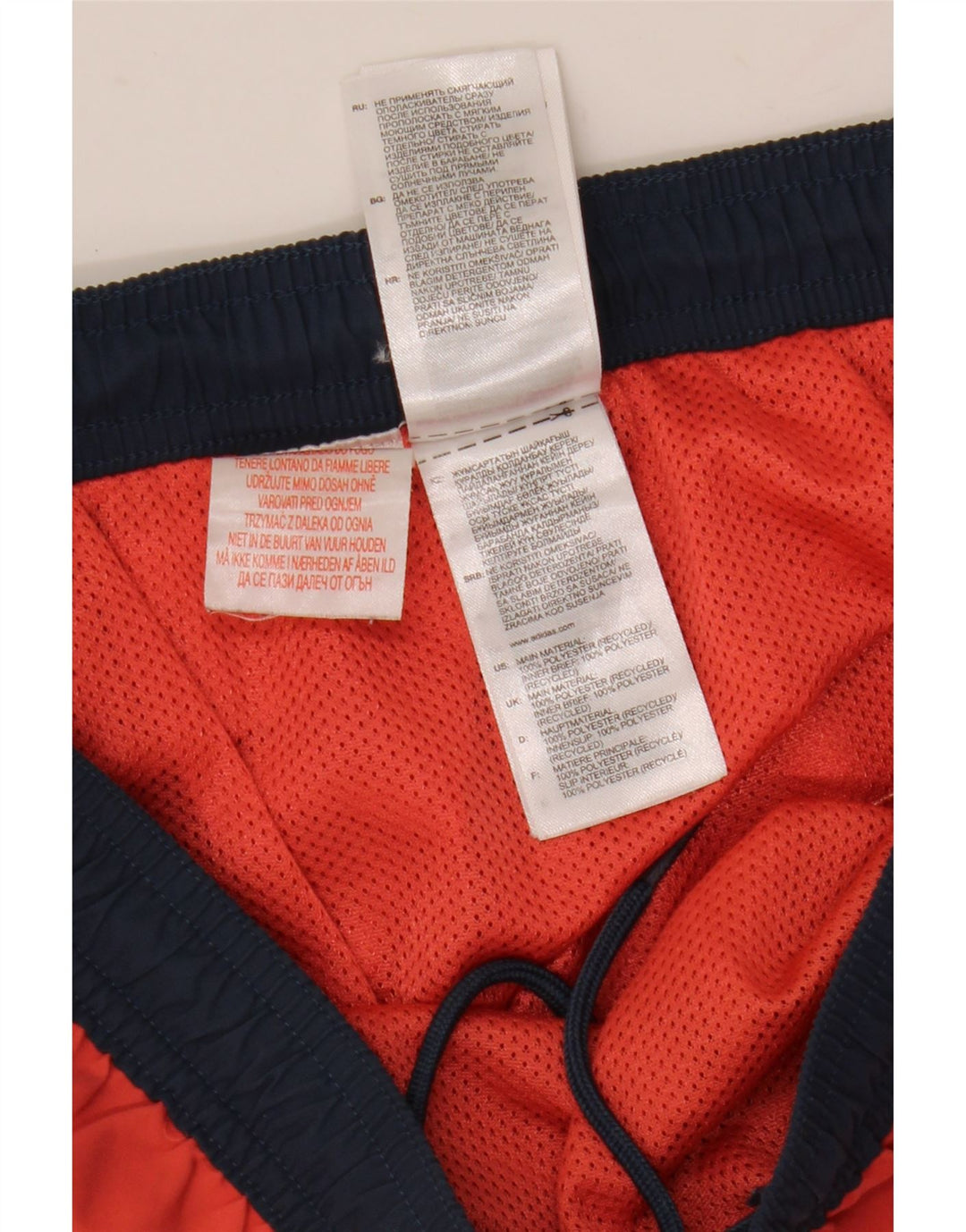Pantaloni scurți sport adidas băieți 15-16 ani poliester color bloc roșu